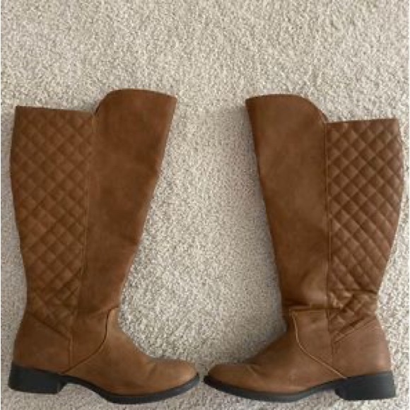 Dexflex Comfort Brown Tall Knee High Boots with Zipper 8.5 WIDE Sold at Payless - Picture 3 of 6